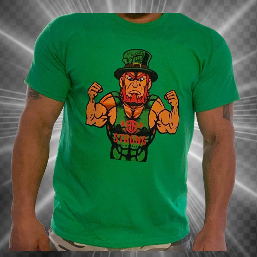 Strong Leprechaun Short Sleeve T-Shirt