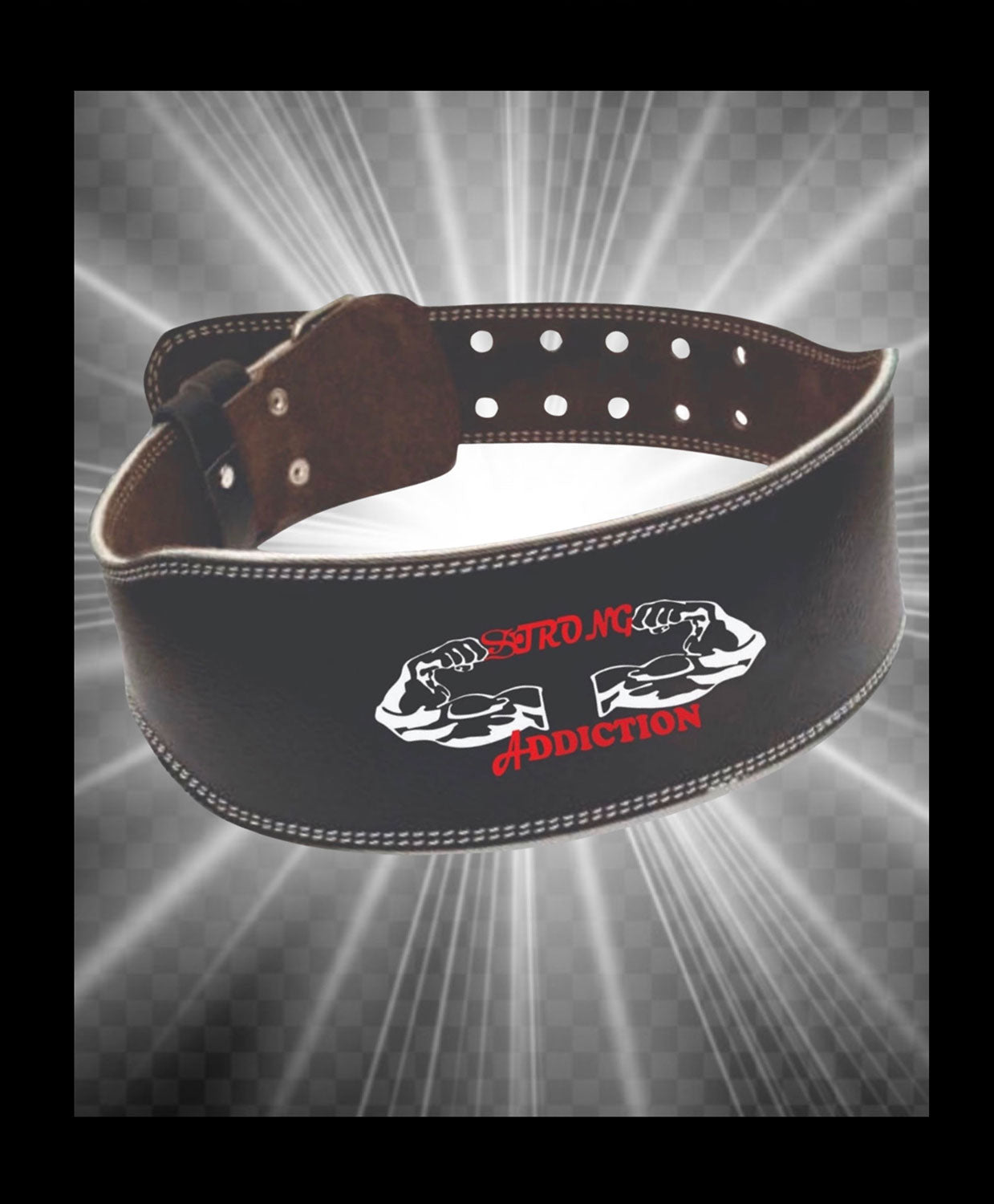 Strong Strong Supply Black Leather Weightlifting Belt Gymreapers Quick Locking Weightlifting Belt for Bodybuilding  main image 4