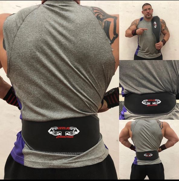 Black Leather Weight Lifting Belt