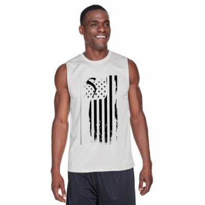 Muscle T-Shirt American Flag